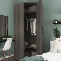 GoodHome Atomia Grey oak effect Modular furniture cabinet, (H)2250mm (W)300mm (D)580mm