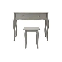 Lautner Matt grey 2 piece Dressing table & stool
