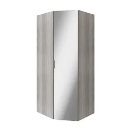 GoodHome Atomia Grey Oak effect With 1 mirror door Medium Corner storage unit (H)2250mm