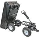 Handy THMPC Multi Purpose Tipping Towable Garden Trolley - 300kg