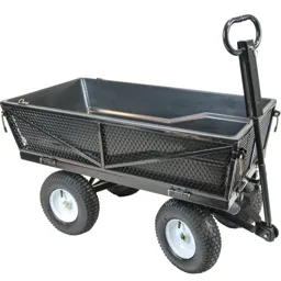 Handy THMPC Multi Purpose Tipping Towable Garden Trolley - 300kg