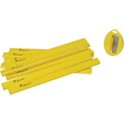 Advent Carpenter Pencils + Sharpener - Pack of 10