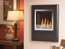 Flavel Finesse Black/Chrome Pebble Hole In The Wall Manual Control Gas Fire - FSRPYYMN