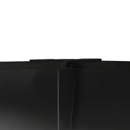 Splashwall High gloss Black Metallic effect Shower panel (H)2440mm (T)4mm