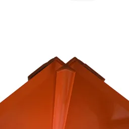 Splashwall Pumpkin Straight Panel internal corner joint, (L)2440mm (T)4mm