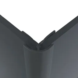 Splashwall Flint Straight Panel external corner joint, (L)2440mm (T)4mm