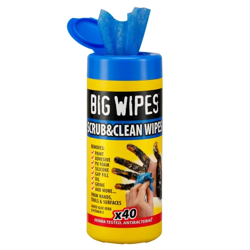 Big Wipes Scrub & clean Unscented Wipes, Pack of 40