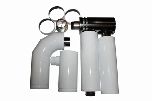 Grant Adjustable Flue Kit 1.2mtr High Level  c/w 90° Elbow and Terminal 26-70kW