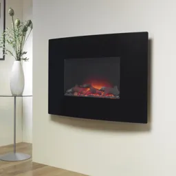 Suncrest Radius Electric Wall Mounted Fire