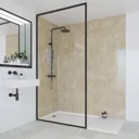 Classic Bathroom Wall Panel Travertine Hydrolock Tongue and Groove 2400 x 598mm - MPM3526STDHLTG17