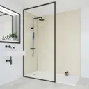 Classic Bathroom Wall Panel Riven Marble Hydrolock Tongue and Groove 2400 x 598mm - MP9241STDHLTG17