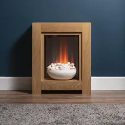 Adam Monet Oak Electric Fireplace Suite - 21708