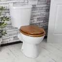 Ceramica Round Antique Pine Toilet Seat