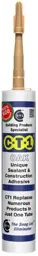 CT1 Sealant & Construction Adhesive 290ml Tube  Oak