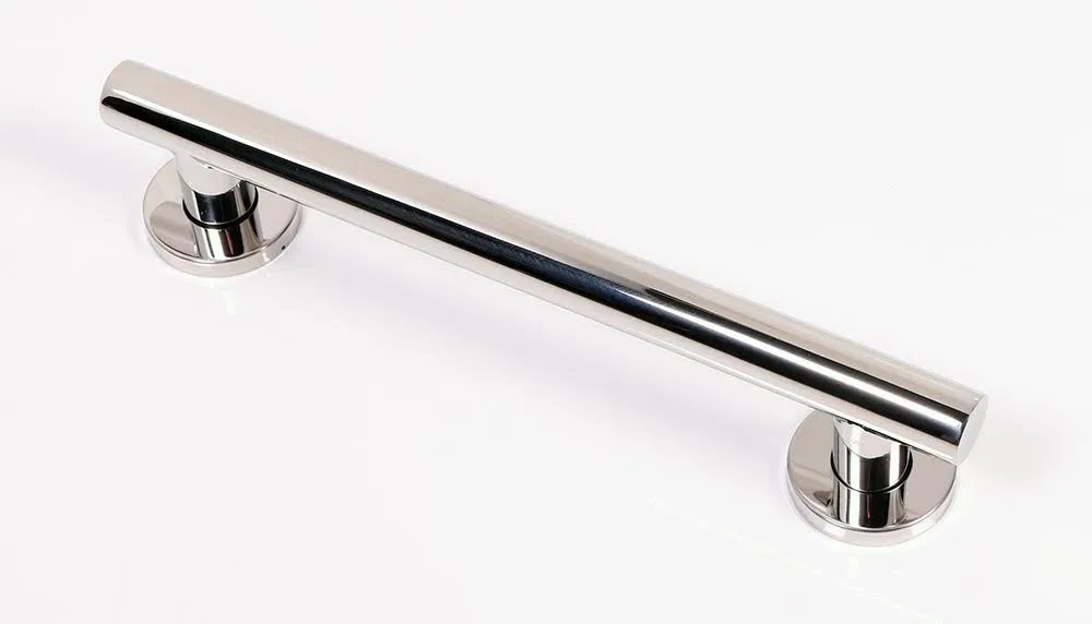 NymaSTYLE Polished Straight Stainless Steel Concealed Fixings 480mm Grab Rail - 311448/SP