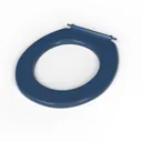 NymaCARE Dark Blue Ring Only Toilet Seat With Stainless Steel Pillar Hinge - 260015/DB