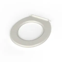 NymaCARE White Ring Only Toilet Seat With Stainless Steel Pillar Hinge - 260015/WH