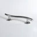 NymaSTYLE Luxury Curved Polished Stainless Steel Grab Rail with Concealed Fixings 620mm - 311662/SP