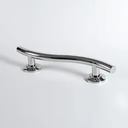 NymaSTYLE Luxury Curved Polished Stainless Steel Grab Rail with Concealed Fixings 620mm - 311662/SP