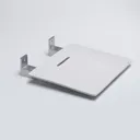 NymaSTYLE Contemporary White Slimline Shower Seat - 331002/WH