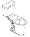 NymaPRO Comfort Height Close Coupled Toilet with White Seat and Lid - WARESET/AV/WH