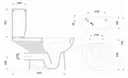 NymaPRO Comfort Height Close Coupled Toilet with Pan, Cistern & Grey Toilet Seat - WARESET/GY