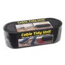D-Line Large Black Cable tidy unit