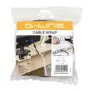 D-Line White 40mm Cable wrap, (L)2.5m