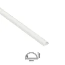 D-Line White 10mm Semi-circle Decorative trunking, (L)2m