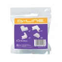 D-Line White 5 Piece Accessory pack (D)25mm, (W)50mm