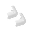 D-Line White 50mm External 25° Trunking angle, Pack of 2