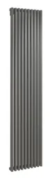 Kudox Xylo Vertical Designer Radiator, Anthracite (W)380mm (H)1800mm