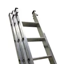 Lyte EN131-2 Industrial Professional 3 Section Extension Ladder 3x7 Rung 1930mm