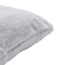 Rabbit faux fur Grey Cushion (L)43cm x (W)43cm