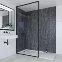 Multipanel Linda Barker Bathroom Wall Panel Graphite Elements Unlipped 2400 x 598mm - ML8833STD