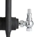 Arroll UK28 Chrome-plated Angled Thermostatic Radiator valve