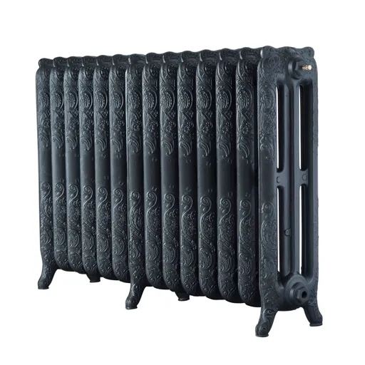 Arroll Montmartre 3 Column Radiator, Anthracite (W)1154mm (H)760mm