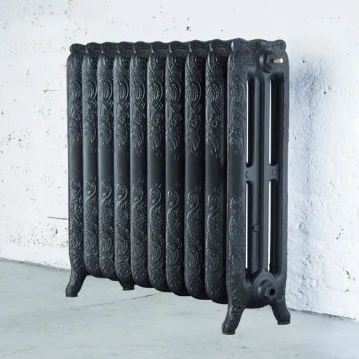 Arroll Montmartre 3 Column Radiator, Anthracite (W)834mm (H)760mm