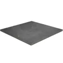 Slate Black Matt Stone effect Porcelain Outdoor Floor Tile, Pack of 2, (L)600mm (W)600mm