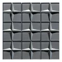 Stargazer Grey Mirror effect Glass 2x2 Mosaic tile, (L)300mm (W)300mm