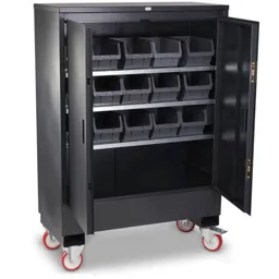 Armorgard FittingStor Mobile Fittings Cabinet 1200 x 550 x 1750mm Charcoal Grey