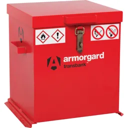 Armorgard TransBank Hazardous Transit Box 530 x 485 x 540mm Red