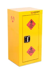 Armorgard SafeStor Hazardous Floor Cupboard 350 x 315 x 700mm Bright Yellow