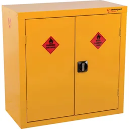 Armorgard SafeStor Hazardous Floor Cupboard 900 x 465 x 900mm Bright Yellow