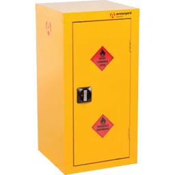 Armorgard SafeStor Hazardous Floor Cupboard 450 x 465 x 905mm Bright Yellow