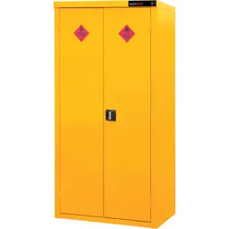 Armorgard SafeStor Hazardous Floor Cupboard 900 x 465 x 1800mm Bright Yellow