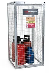 Armorgard Gorilla Modular Bolt-Together Gas Cage 900 x 900 x 1800mm Galvanised Grey