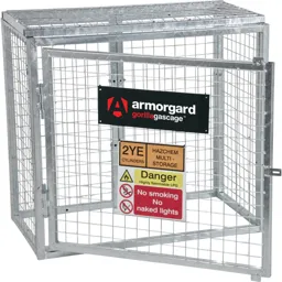 Armorgard Gorilla Modular Bolt-Together Gas Cage 2700 x 1800 x 1800mm Galvanised Grey