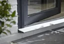 Crystal Clear Double glazed Anthracite Aluminium Fixed Window, (H)2104mm (W)1000mm