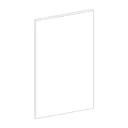 Splashwall Gloss White Tile effect Panel (H)2420mm (W)1200mm (T)3mm